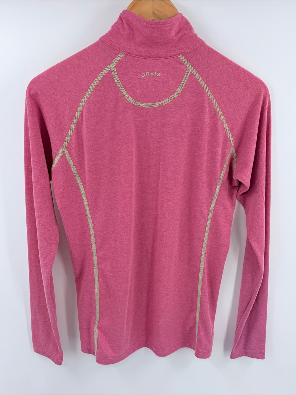 Orvis trout bum pink lightweight quarter zip pullover womens XS fishing outdoor - Picture 6 of 6